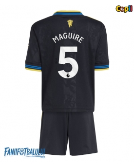 Manchester United Harry Maguire #5 Echipament de Fotbal Replică 2025-26 Copii Treilea (+ Șorturi)